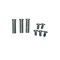 Bedford Precision Parts Bedford Precision Kit, 3 Trigger Studs & 5 Screws for DeVilbiss JGS-478 20-2268 - alternate 1